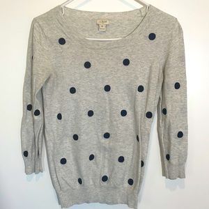J. Crew Factory Polka Dot Tilly Sweater